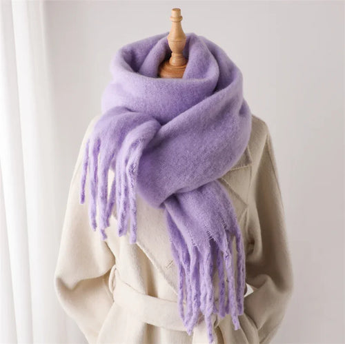 Winter Scarf for Women Cashmere Warm Solid Pashmina Blanket Wraps