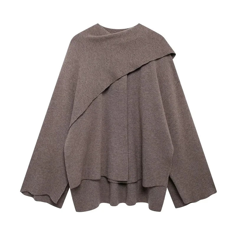 MUJER Belt Poncho Capes Women Black Cloaks Winter Coats Woman 2025 Bat