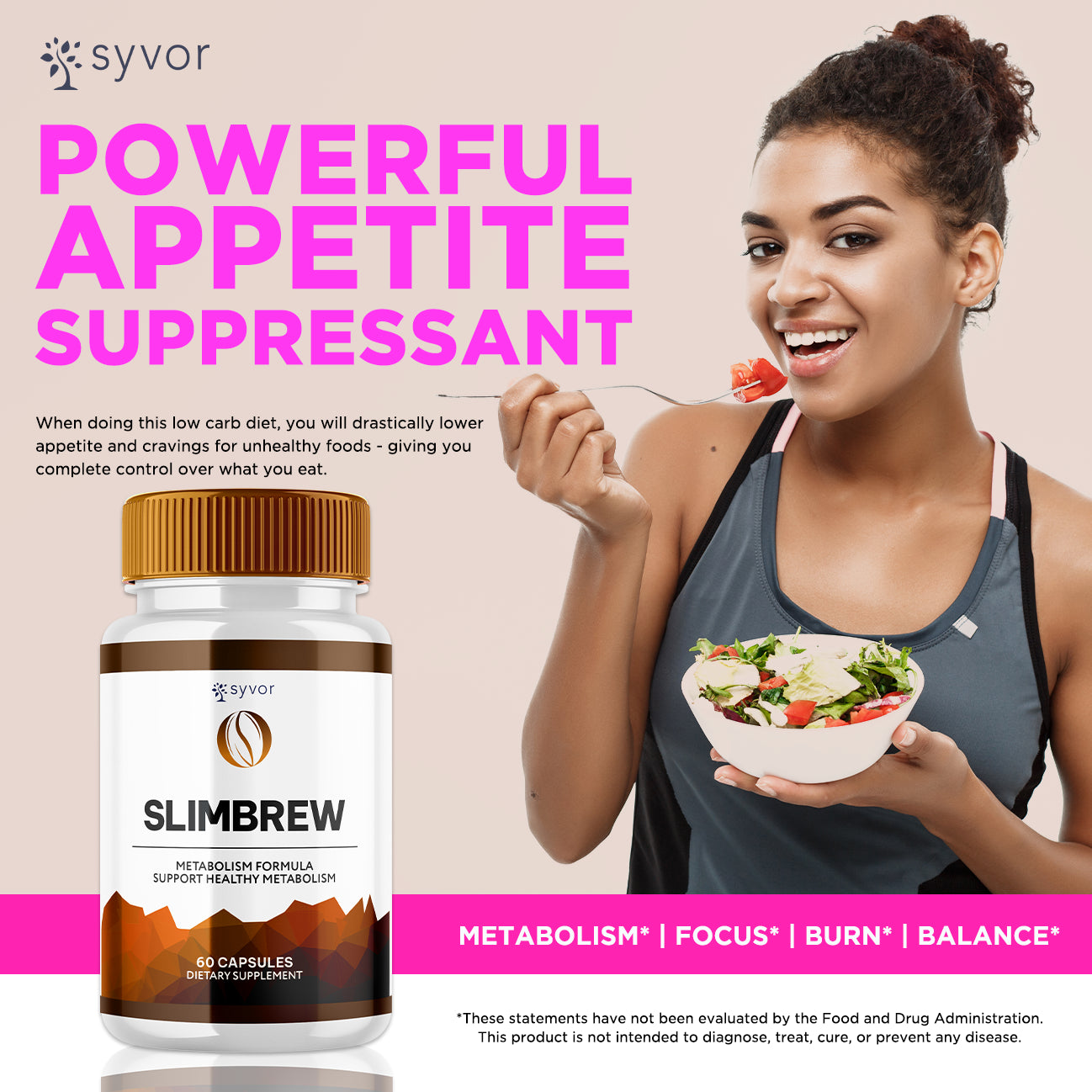 Slimbrew Advanced Formula Max Strength Health & Fitness Supplement 120 Capsules