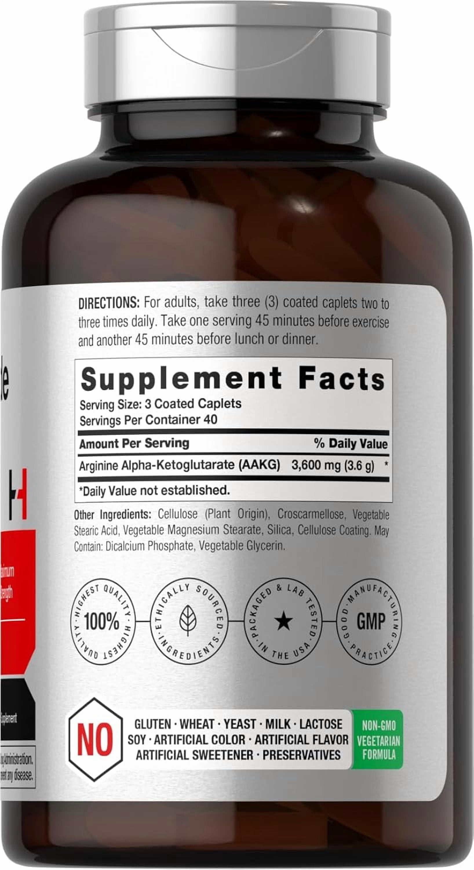 Nitric Oxide Max 3600Mg | 120 Caplets | Pre Workout | by