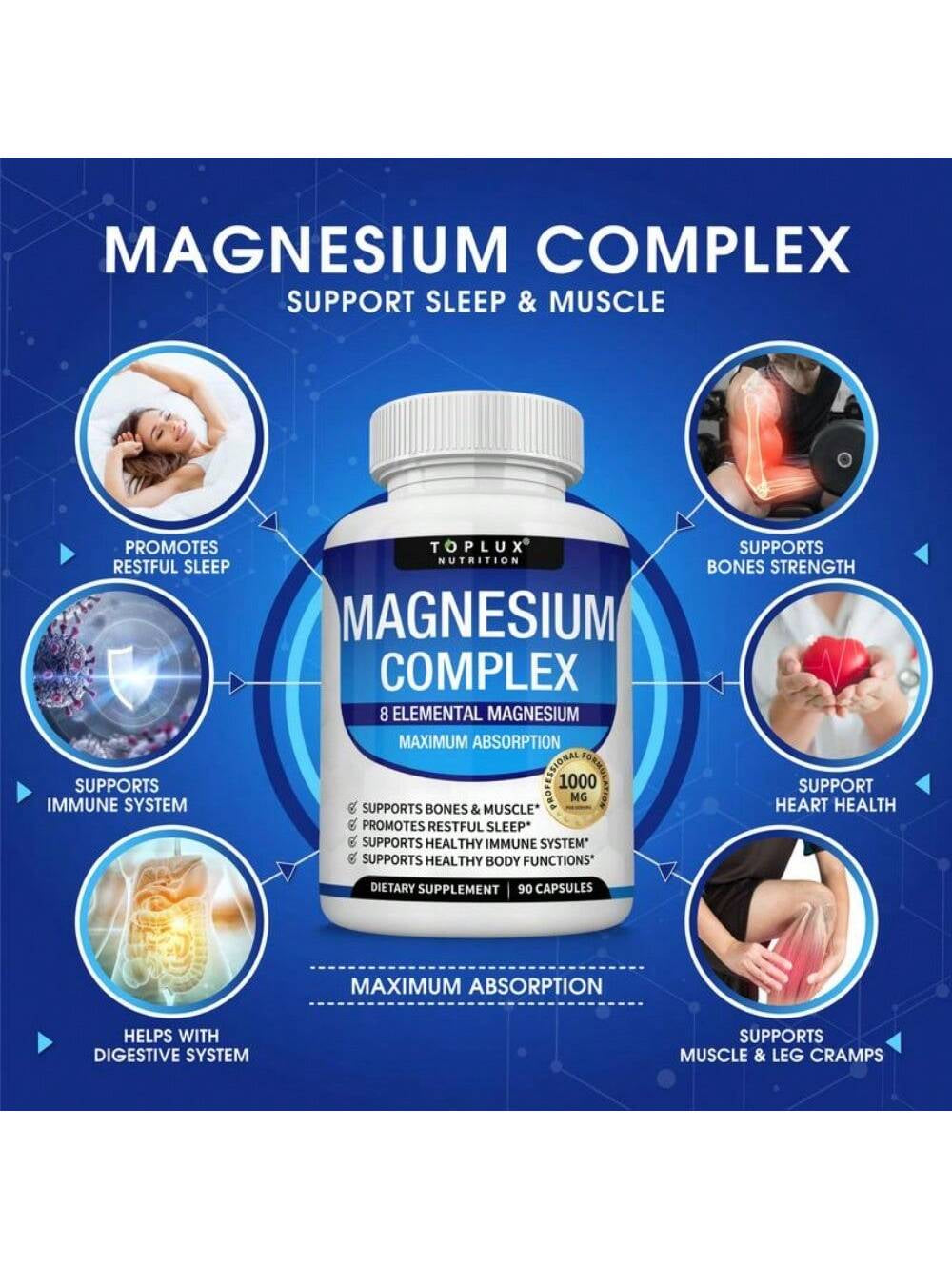 Magnesium Complex 8 Essential Magnesium Supplement Fitness Edible