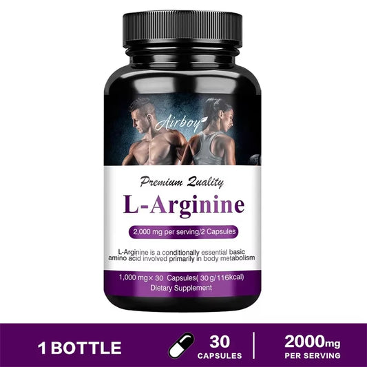L-Arginine - Increase for Energy, Strength,Vascular and Endurance Support during Exercise | Muscle Mas