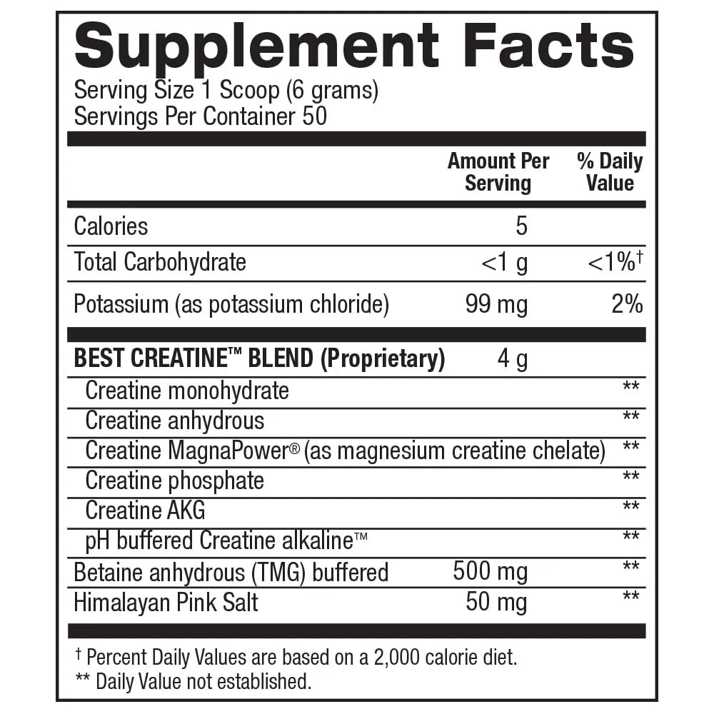 Best Creatine - Creatine Monohydrate, Himalayan Salt - Strength, Pump, Endurance, Muscle Growth, Muscle Definition - No Bloat - Watermelon Cooler - 50 Servings - 10.58 Ounce