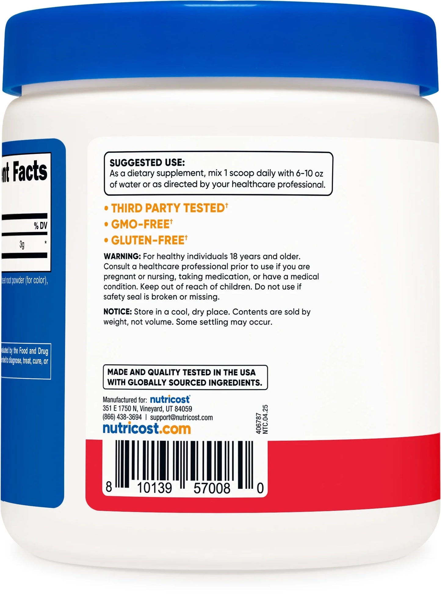 L-Citrulline Malate 2:1 (300G) Fruit Punch - Workout Support, Muscle Performance, Nitric Oxide Booster - Fitness Supplement Powder