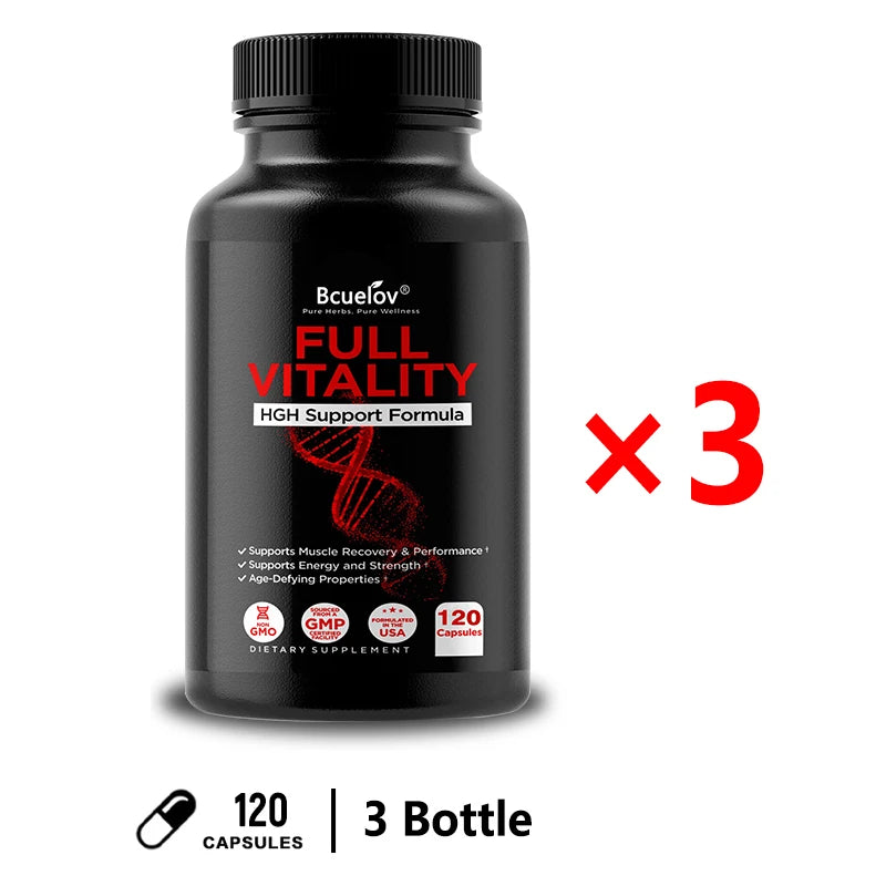 HGH Supplement for Men and Women, Human Growth Hormone Natural Support, Muscle Building, Muscle Growth, Post Workout Recovery