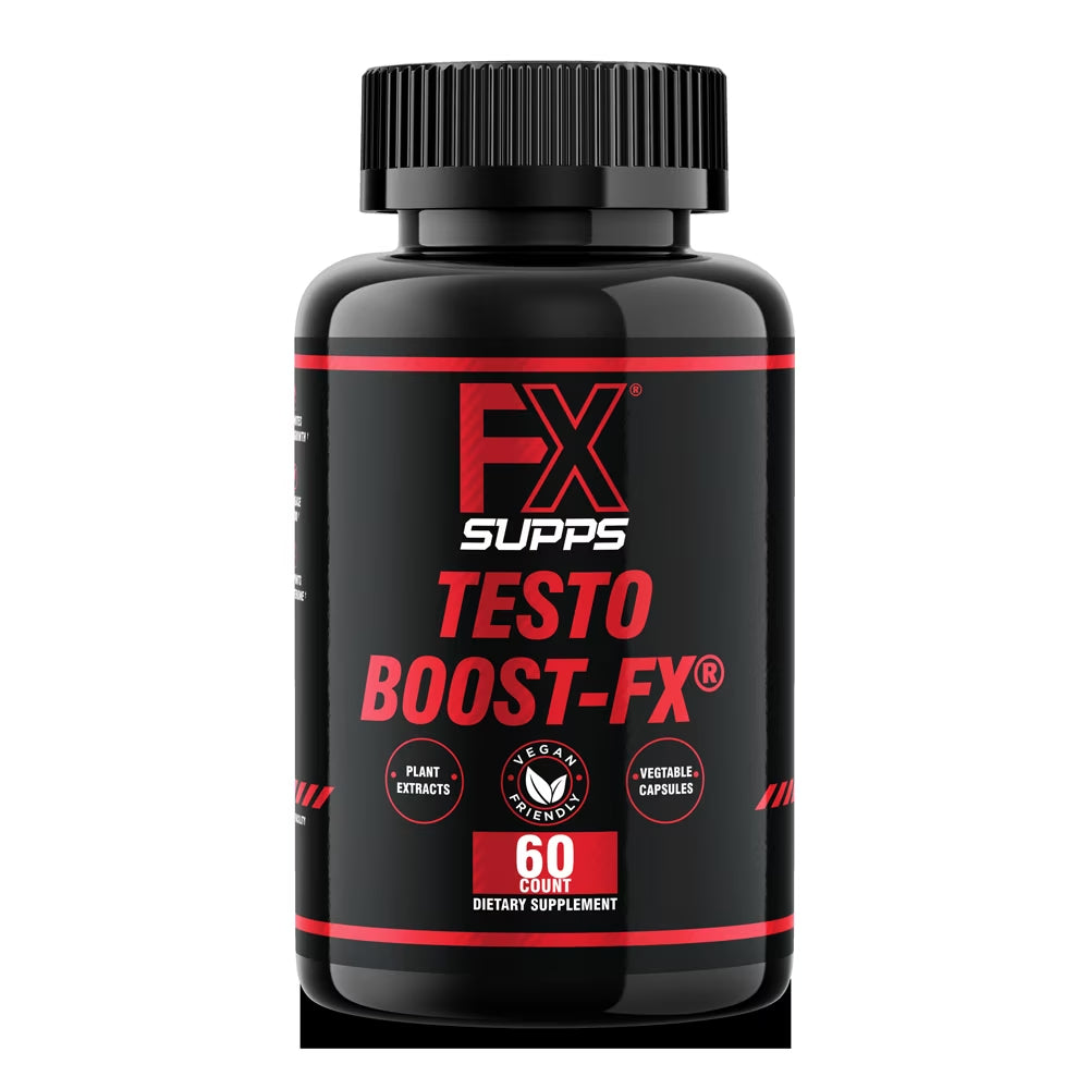 Testo Boost-Fx, Extra Strength Testosterone Booster for Muscle Growth, 60 Capsules
