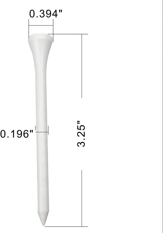 Bamboo Golf Tees Wood|Professional Multiple Colors Golf Tees 3-1/4,2-3/4,2-1/8 Inch Pack of 50/100|Golf Tee in Package